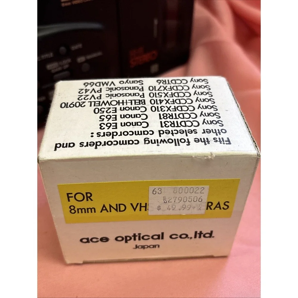 Canon E250 8mm Video Camcorder Canovision 8 Hi-fi Stereo - Untested - As-is
